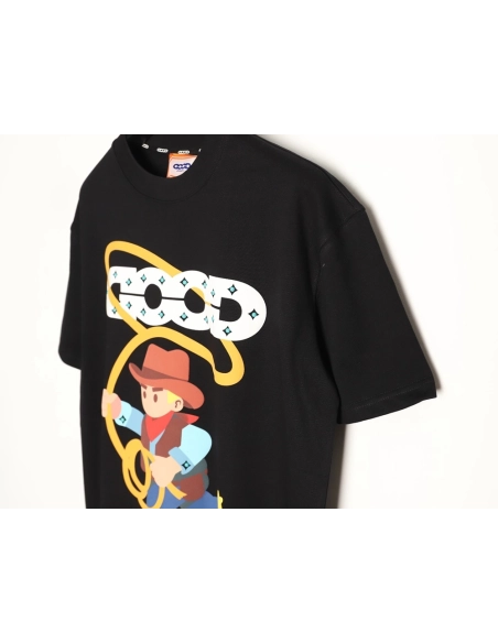 Good Brand Foamed Denim Rhinestone Short-Sleeve T-Shirt TSK1,Good Brand