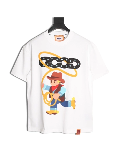 Good Brand Foamed Denim Rhinestone Short-Sleeve T-Shirt,Good Brand