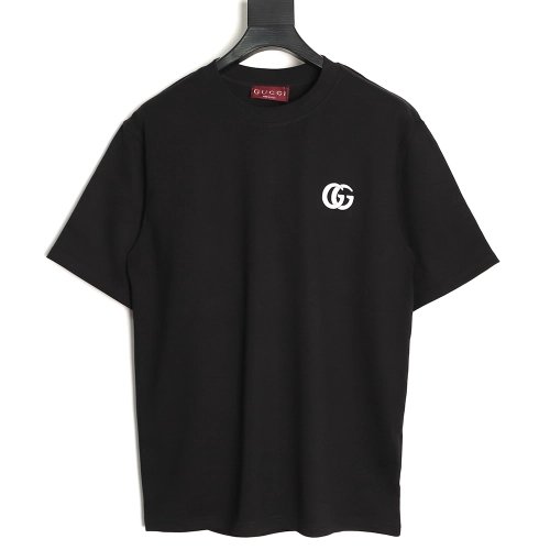 Gucci Interlocking Double G Embroidered Short-Sleeve T-Shirt TSK2,Gucci