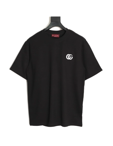 Gucci Interlocking Double G Embroidered Short-Sleeve T-Shirt TSK2,Gucci