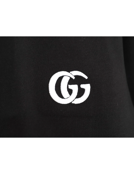 Gucci Interlocking Double G Embroidered Short-Sleeve T-Shirt TSK2,Gucci