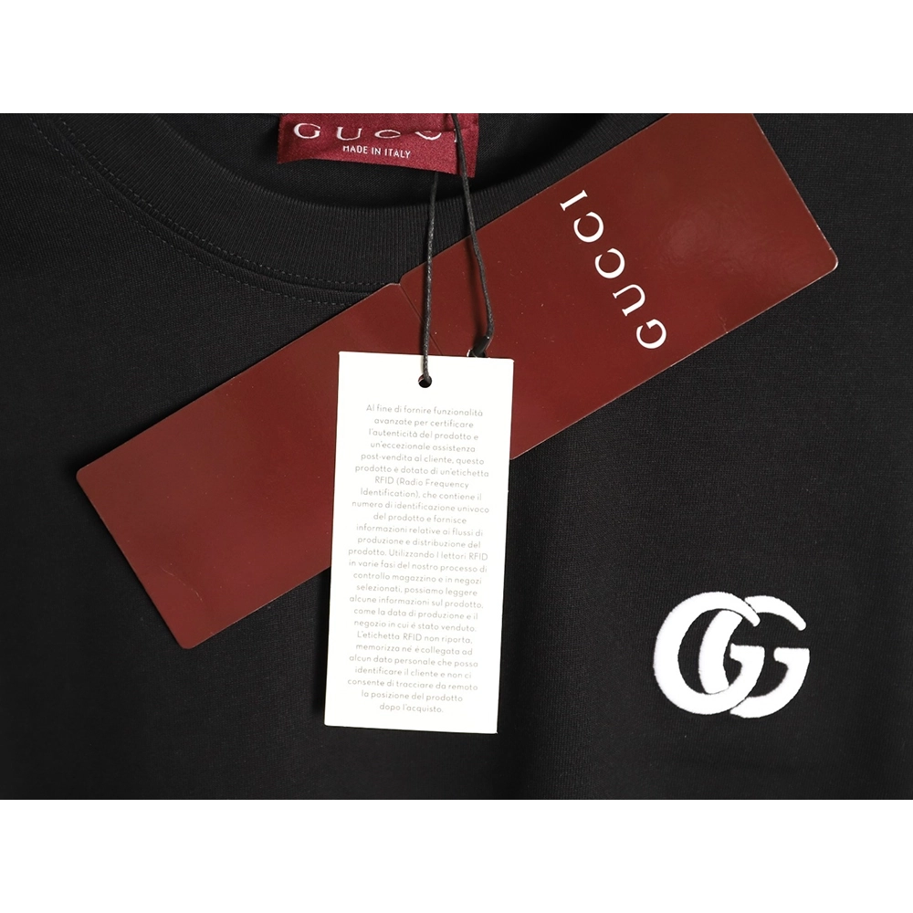Gucci Interlocking Double G Embroidered Short-Sleeve T-Shirt TSK2,Gucci