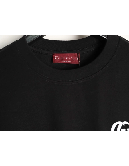 Gucci Interlocking Double G Embroidered Short-Sleeve T-Shirt TSK2,Gucci