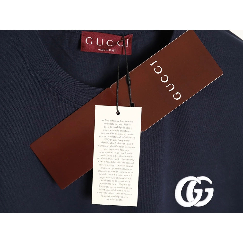 Gucci Interlocking Double G Embroidered Short-Sleeve T-Shirt TSK1,Gucci