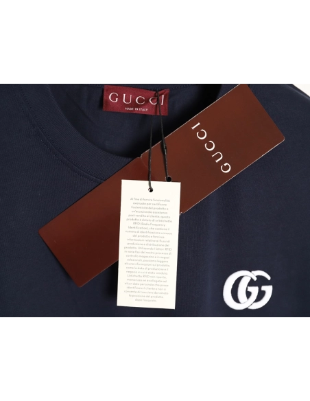 Gucci Interlocking Double G Embroidered Short-Sleeve T-Shirt TSK1,Gucci