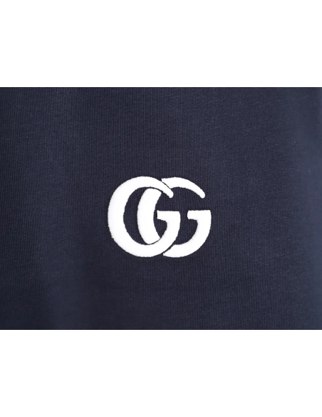 Gucci Interlocking Double G Embroidered Short-Sleeve T-Shirt TSK1,Gucci