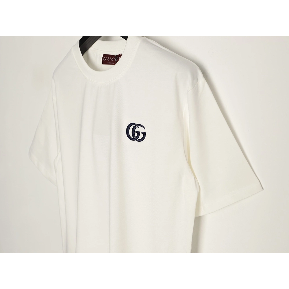 Gucci Interlocking Double G Embroidered Short-Sleeve T-Shirt,Gucci
