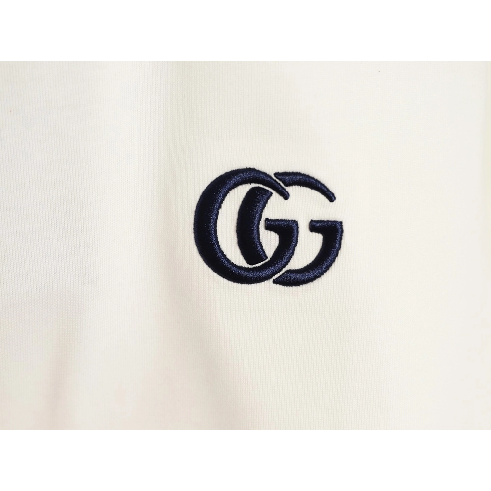 Gucci Interlocking Double G Embroidered Short-Sleeve T-Shirt,Gucci