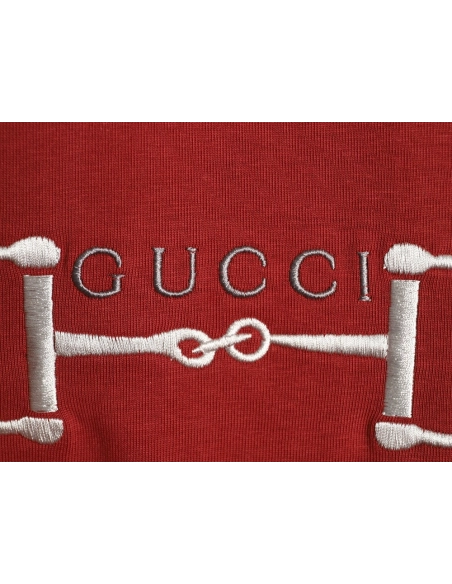 Gucci Two-Tone Horsebit Web Short-Sleeve T-Shirt TSK1,Gucci