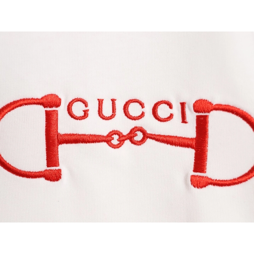 Gucci Two-Tone Horsebit Web Short-Sleeve T-Shirt,Gucci
