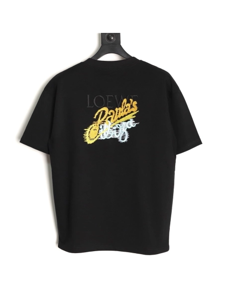 Loewe color-blocked embroidered logo short-sleeved shirt TSK1,Loewe