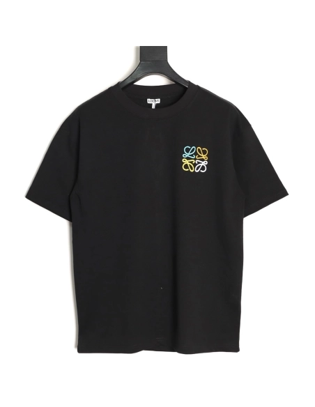Loewe color-blocked embroidered logo short-sleeved shirt TSK1,Loewe
