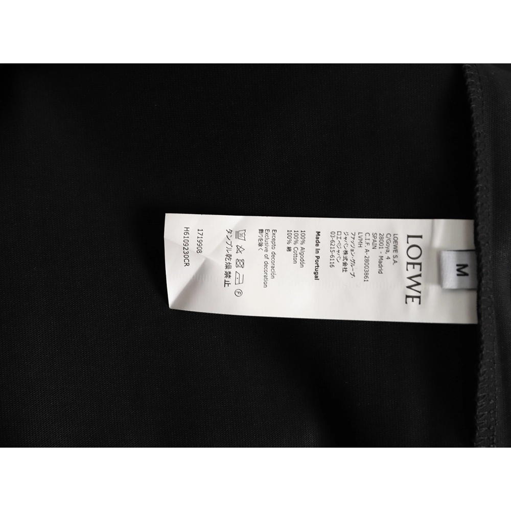Loewe color-blocked embroidered logo short-sleeved shirt TSK1,Loewe