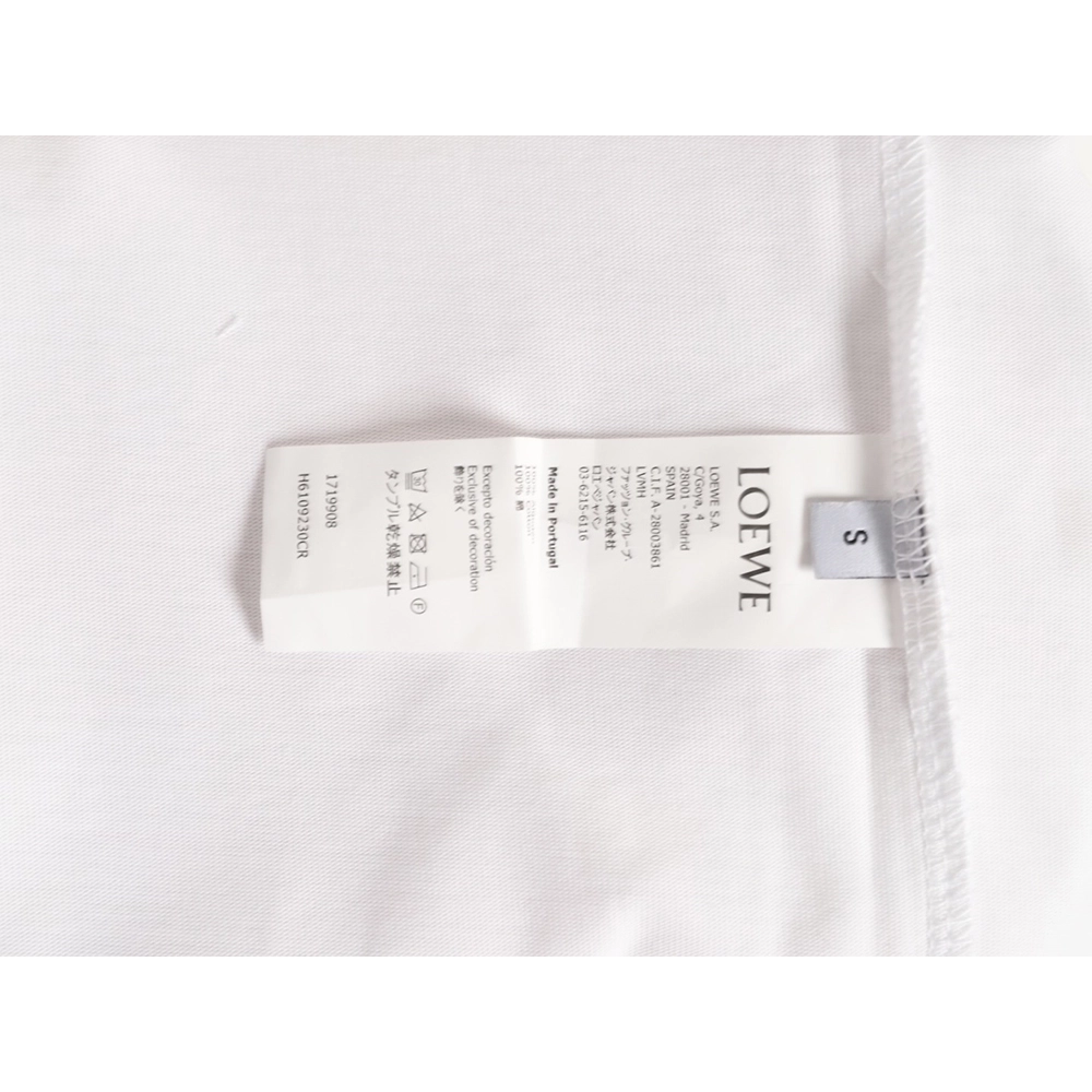 Loewe color-blocked embroidered logo short-sleeved shirt,Loewe