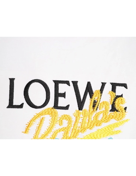 Loewe color-blocked embroidered logo short-sleeved shirt,Loewe