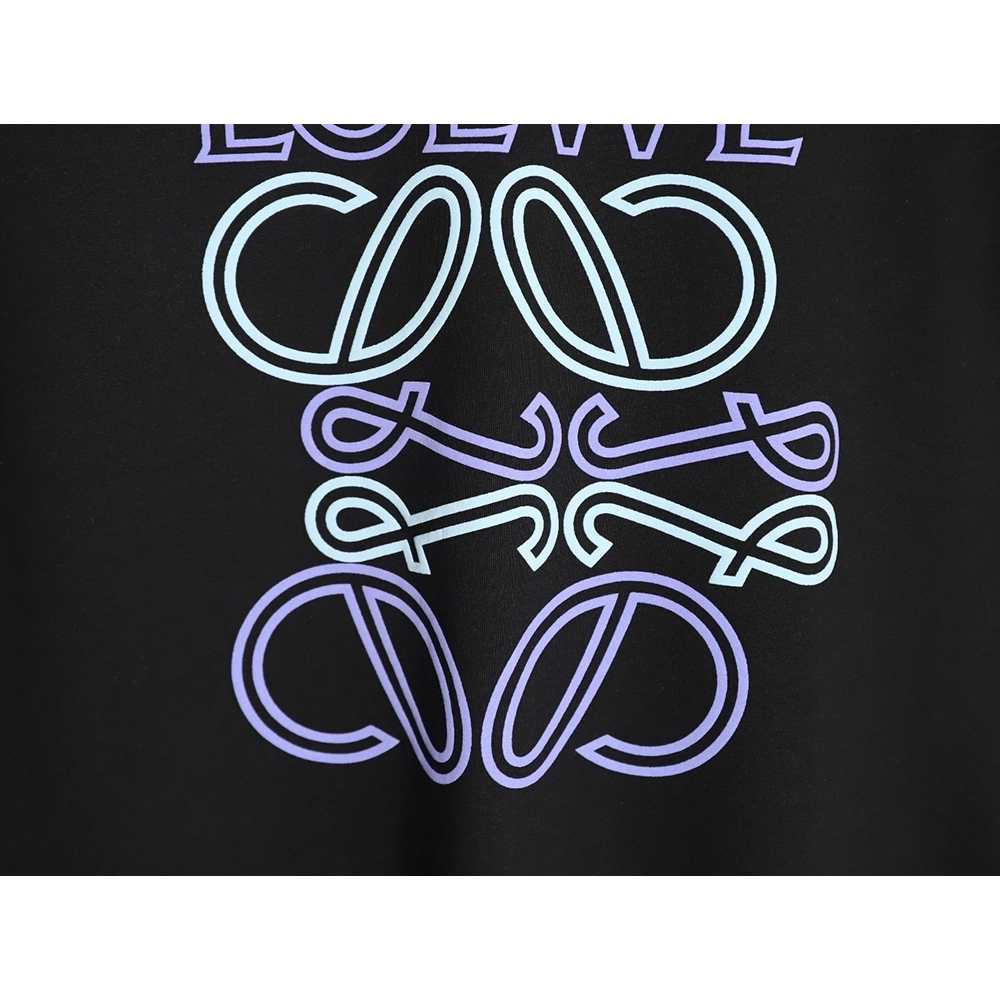 Loewe Irregular Logo Contrast-Color Foam-Printed Short-Sleeve T-Shirt TSK1,Loewe