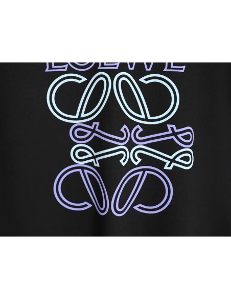 Loewe Irregular Logo Contrast-Color Foam-Printed Short-Sleeve T-Shirt TSK1,Loewe