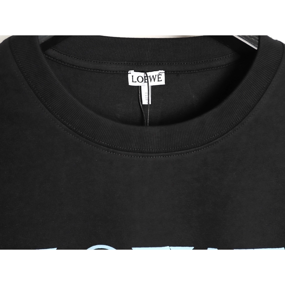 Loewe Irregular Logo Contrast-Color Foam-Printed Short-Sleeve T-Shirt TSK1,Loewe