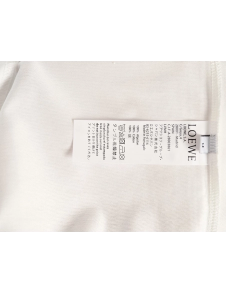 Loewe Irregular Logo Contrast-Color Foam-Printed Short-Sleeve T-Shirt,Loewe