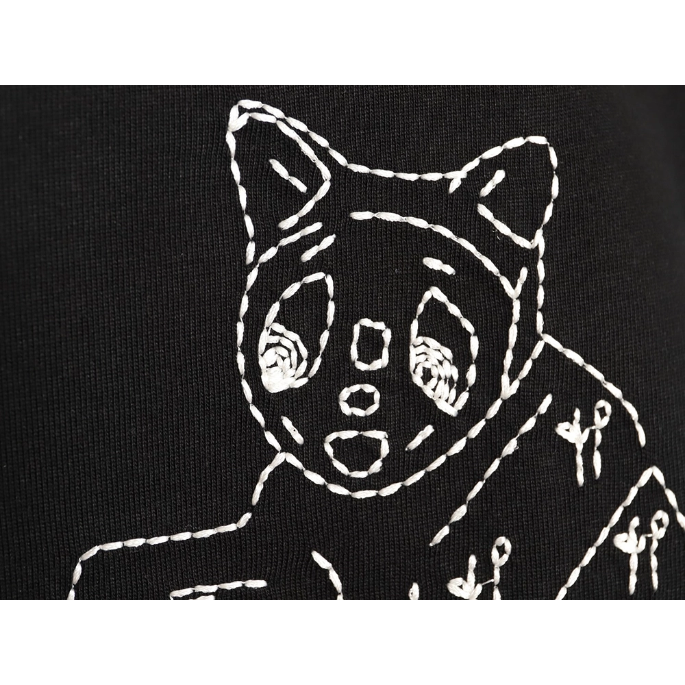 Loewe Louis Wain Collaboration Cat Stripe Short-Sleeve T-Shirt TSK1,Loewe