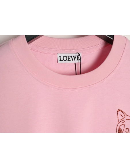 Loewe Louis Wain Collaboration Cat Stripe Short-Sleeve T-Shirt,Loewe