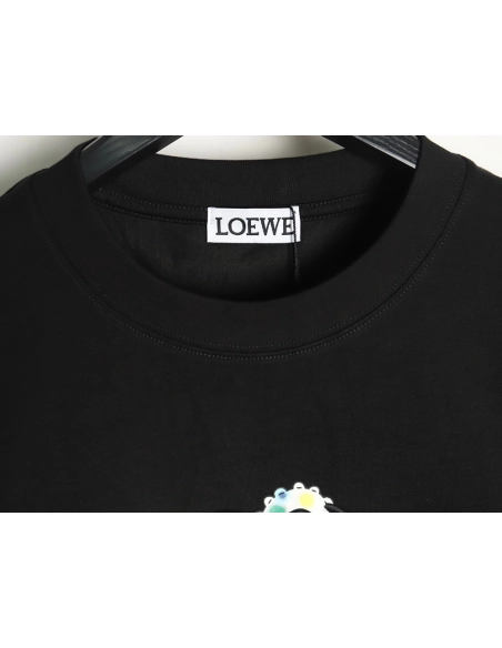 Loewe Octopus-Print Embroidered Short-Sleeve T-Shirt TSK1,Loewe