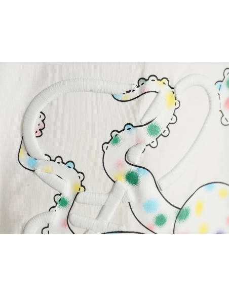 Loewe Octopus-Print Embroidered Short-Sleeve T-Shirt,Loewe