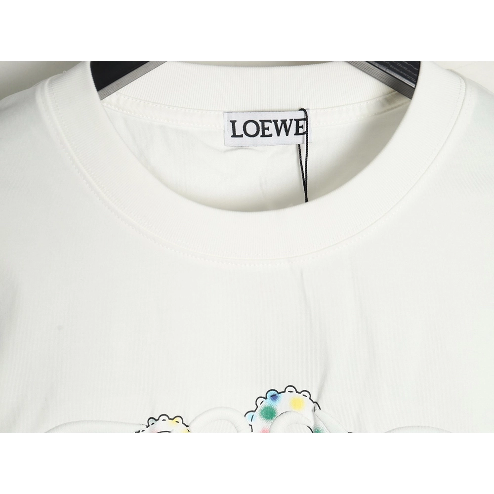 Loewe Octopus-Print Embroidered Short-Sleeve T-Shirt,Loewe