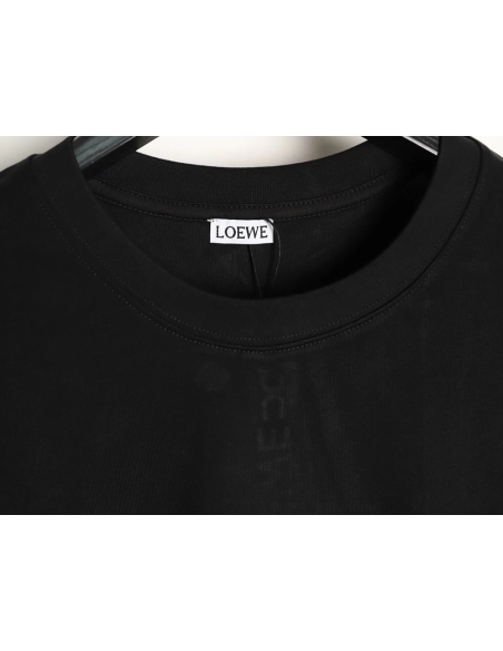 LOEWE On Running Embroidered Letter Logo Short-Sleeve T-Shirt TSK1,Loewe