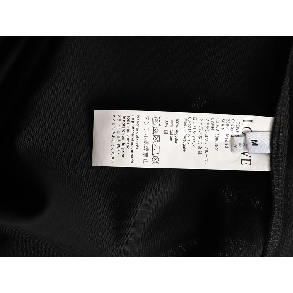 LOEWE On Running Embroidered Letter Logo Short-Sleeve T-Shirt TSK1,Loewe