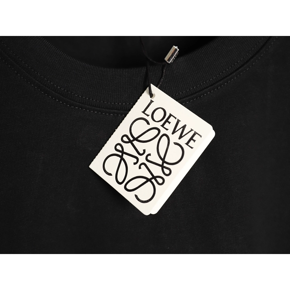 LOEWE On Running Embroidered Letter Logo Short-Sleeve T-Shirt TSK1,Loewe