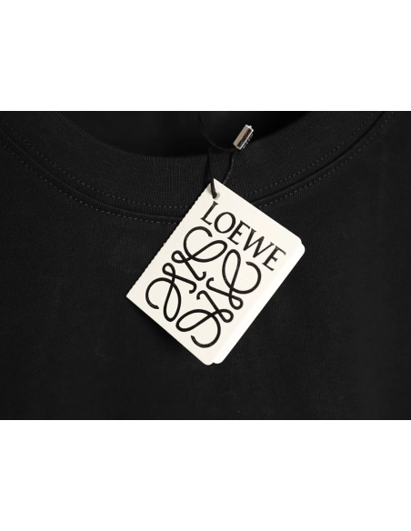 LOEWE On Running Embroidered Letter Logo Short-Sleeve T-Shirt TSK1,Loewe