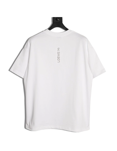 LOEWE On Running Embroidered Letter Logo Short-Sleeve T-Shirt,Loewe