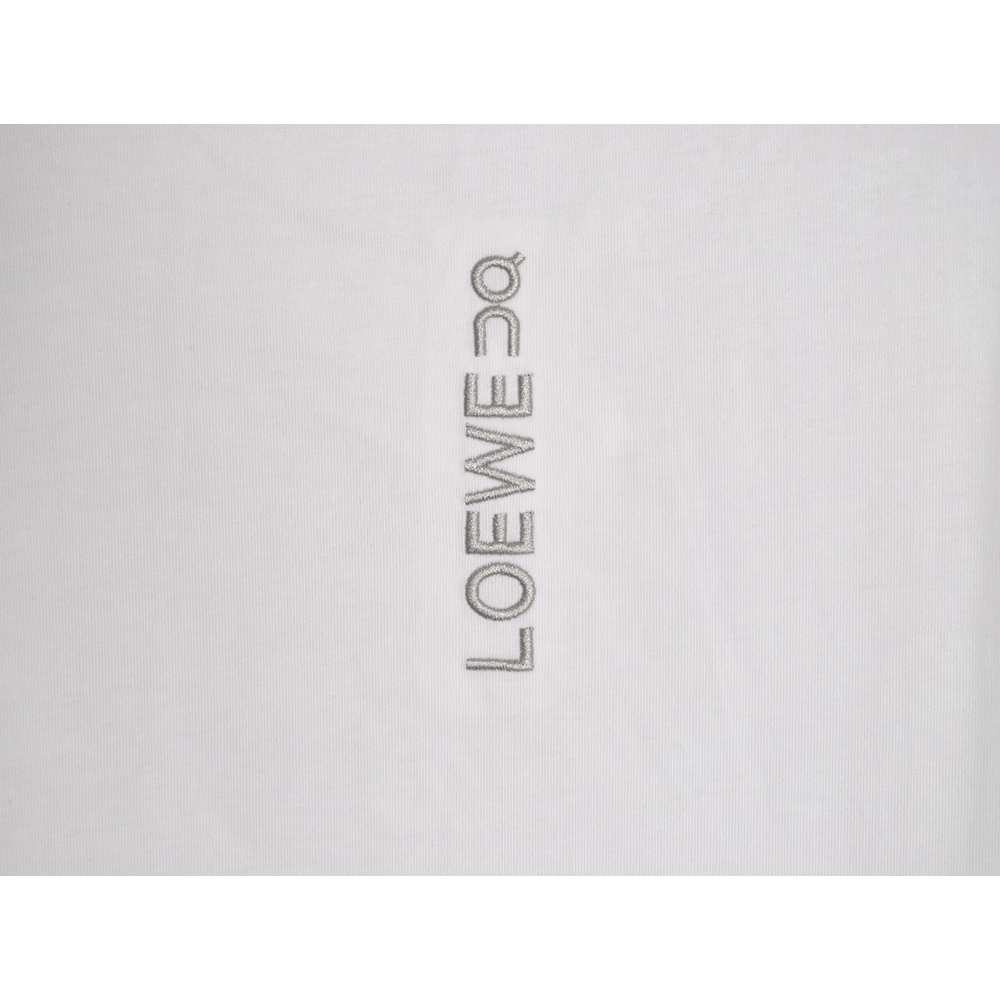 LOEWE On Running Embroidered Letter Logo Short-Sleeve T-Shirt,Loewe