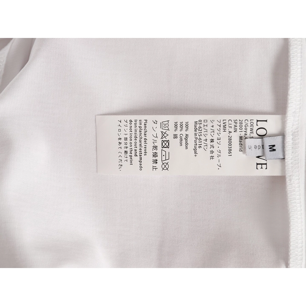 LOEWE On Running Embroidered Letter Logo Short-Sleeve T-Shirt,Loewe