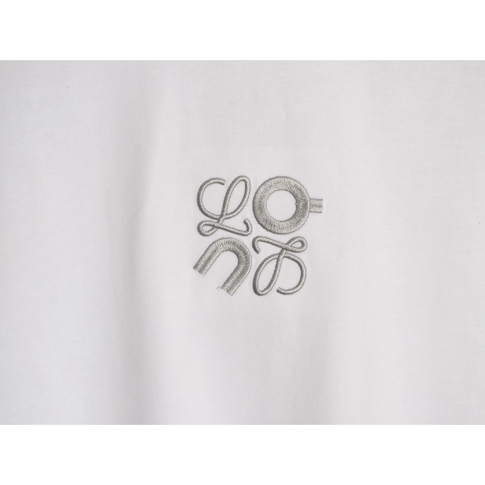 LOEWE On Running Embroidered Letter Logo Short-Sleeve T-Shirt,Loewe
