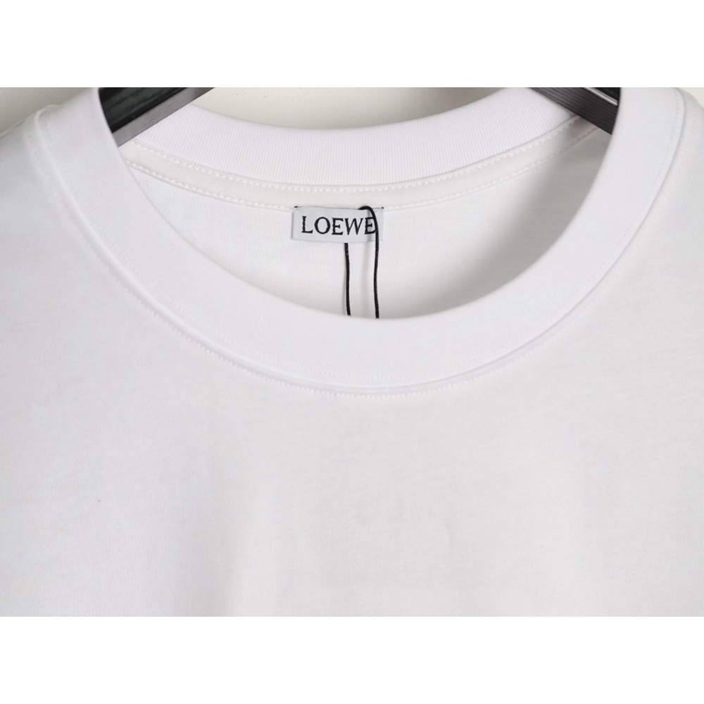 LOEWE On Running Embroidered Letter Logo Short-Sleeve T-Shirt,Loewe