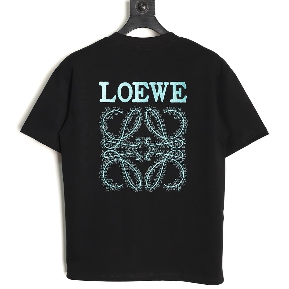 Loewe Thorns Logo Embroidered Short-Sleeve T-Shirt TSK1,Loewe