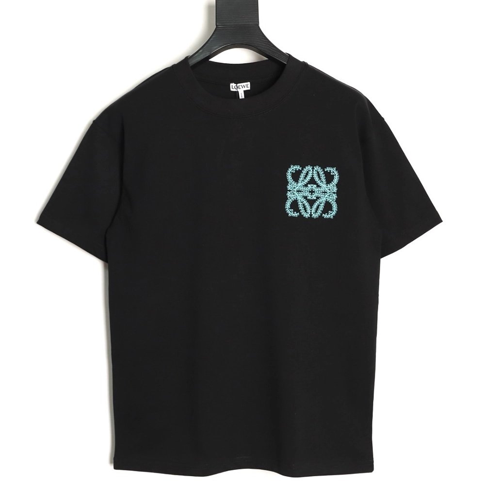 Loewe Thorns Logo Embroidered Short-Sleeve T-Shirt TSK1,Loewe