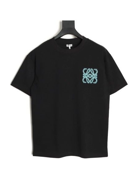 Loewe Thorns Logo Embroidered Short-Sleeve T-Shirt TSK1,Loewe