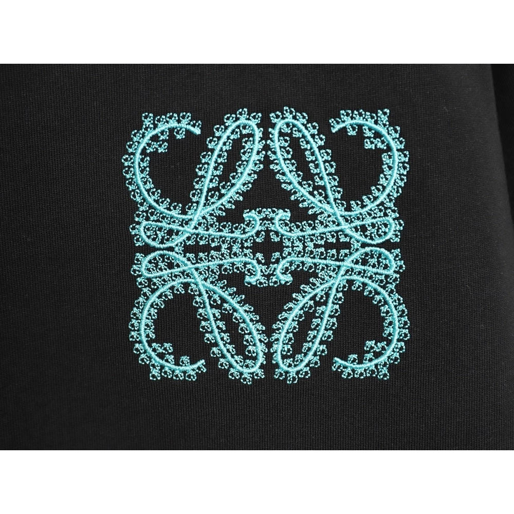 Loewe Thorns Logo Embroidered Short-Sleeve T-Shirt TSK1,Loewe