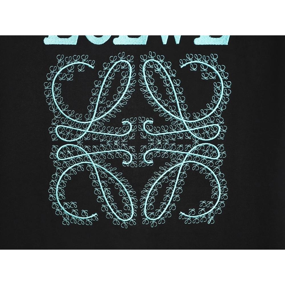 Loewe Thorns Logo Embroidered Short-Sleeve T-Shirt TSK1,Loewe
