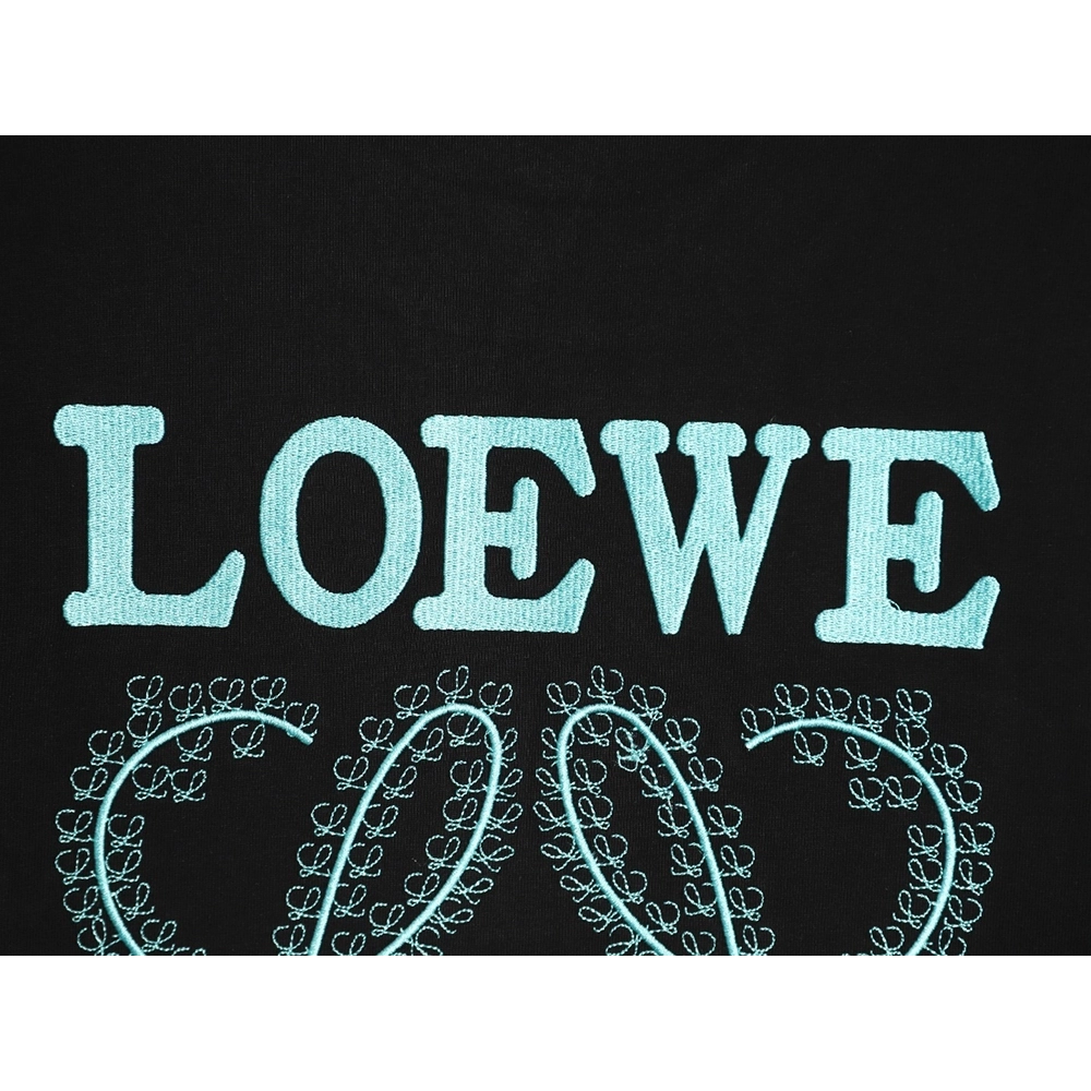 Loewe Thorns Logo Embroidered Short-Sleeve T-Shirt TSK1,Loewe