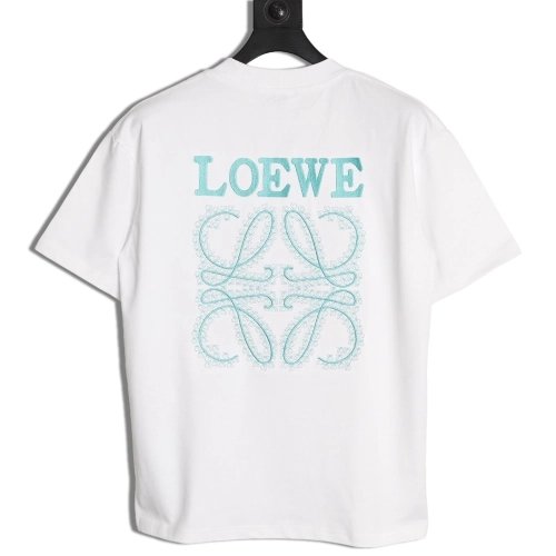 Loewe Thorns Logo Embroidered Short-Sleeve T-Shirt,Loewe