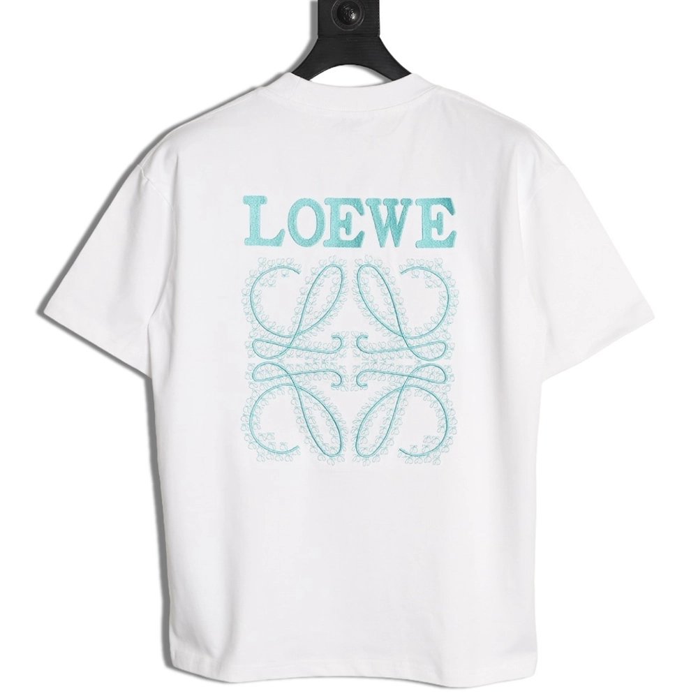 Loewe Thorns Logo Embroidered Short-Sleeve T-Shirt,Loewe