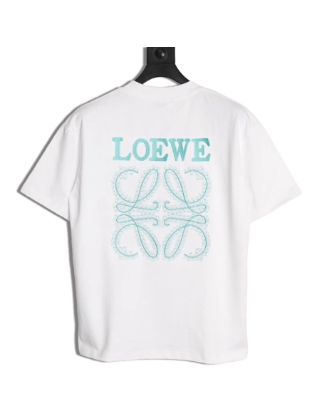 Loewe Thorns Logo Embroidered Short-Sleeve T-Shirt,Loewe