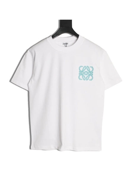 Loewe Thorns Logo Embroidered Short-Sleeve T-Shirt,Loewe