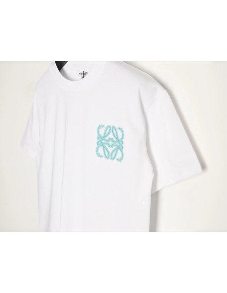 Loewe Thorns Logo Embroidered Short-Sleeve T-Shirt,Loewe