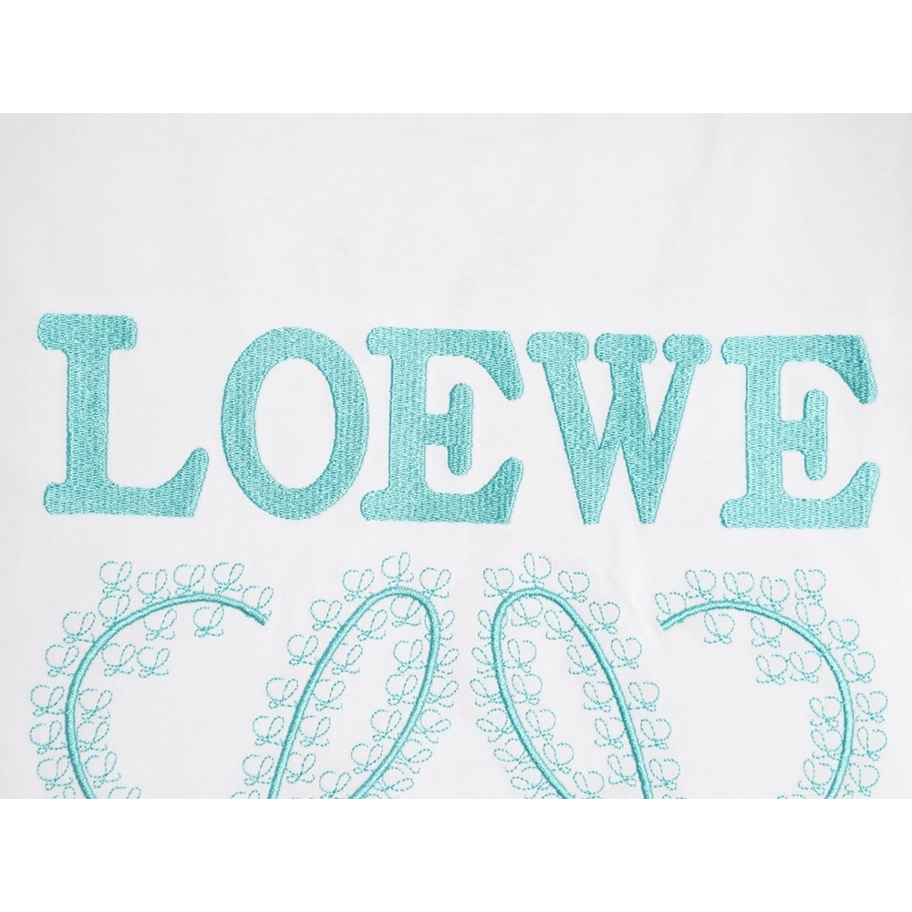 Loewe Thorns Logo Embroidered Short-Sleeve T-Shirt,Loewe