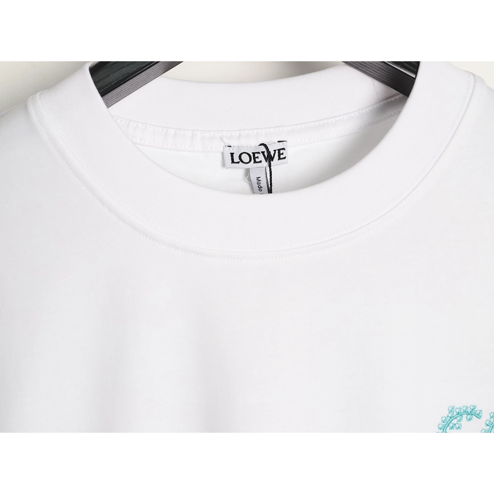 Loewe Thorns Logo Embroidered Short-Sleeve T-Shirt,Loewe